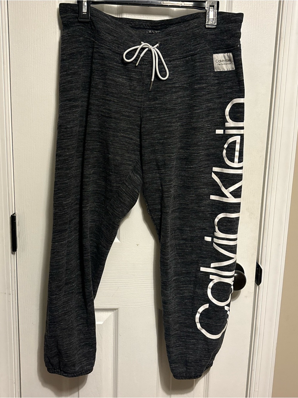 Calvin Klein women’s Charcoal Grey Logo Sweatpants